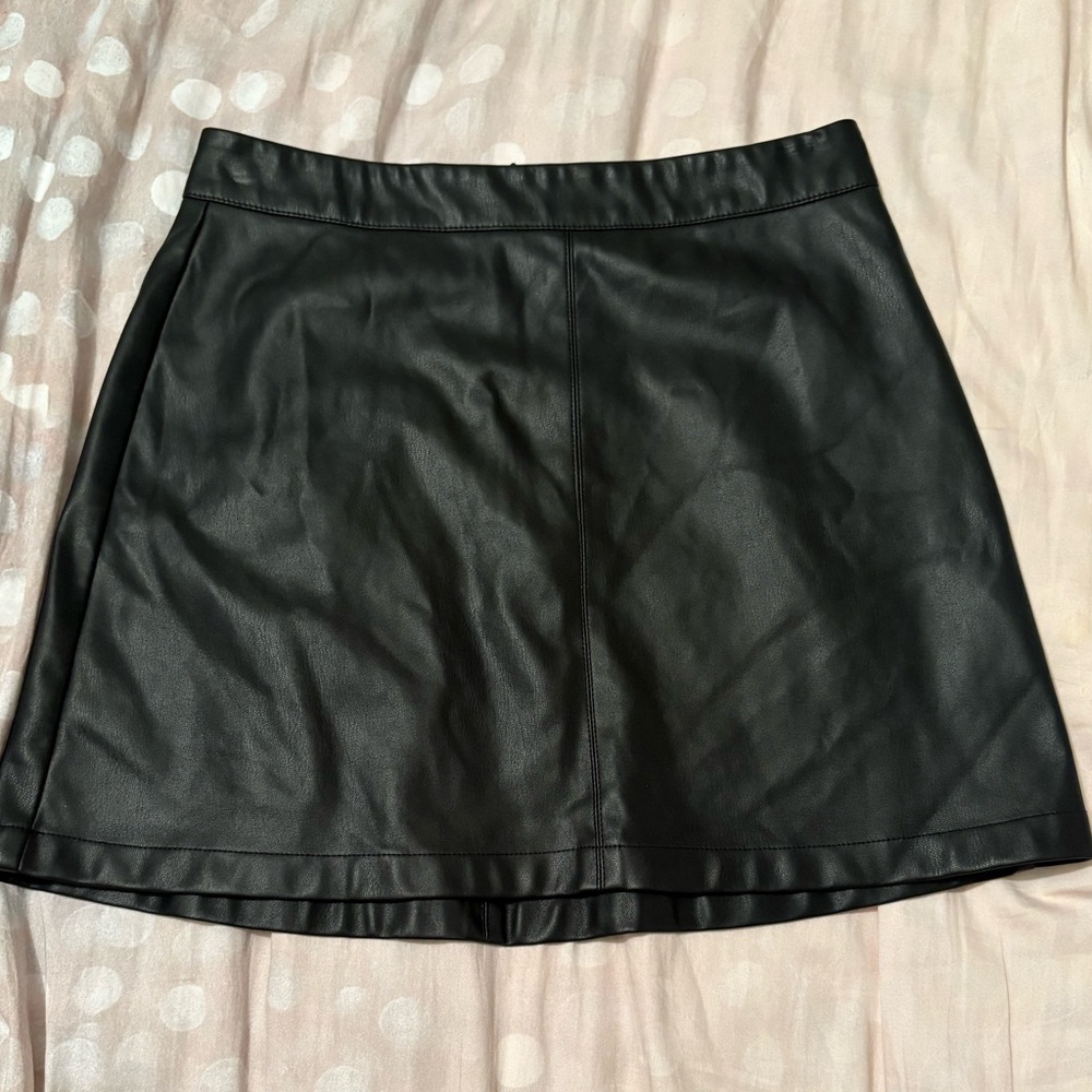 Steve Madden BB Dakota Faux Leather Skirt